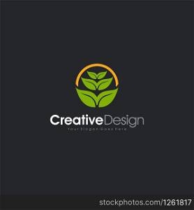 Natural Logo abstract Logo Template Design Vector, Emblem, Design Concept, Creative Symbol design vector element for identity, logotype or icon Creative Design
