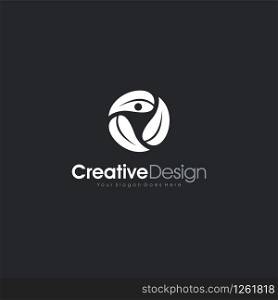Natural Logo Abstract People logo design template for business Creative