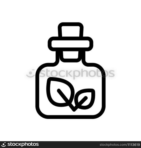 natural medicine icon vector. Thin line sign. Isolated contour symbol illustration. natural medicine icon vector. Isolated contour symbol illustration