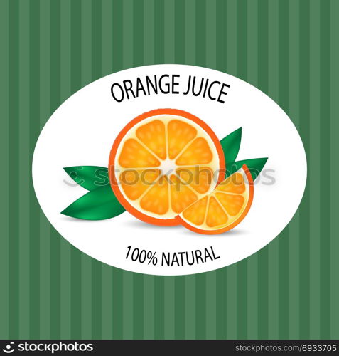 natural orange. natural orange vector