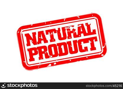 Natural product rubber stamp. Natural product rubber stamp vector illustration