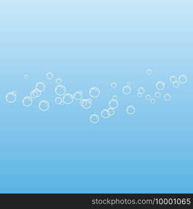 Natural realistic bubble illustration vector design