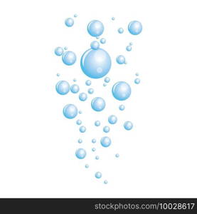 Natural realistic bubble illustration vector design