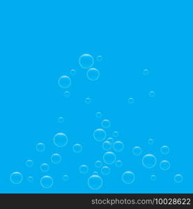 Natural realistic bubble illustration vector design