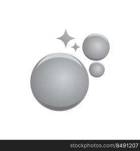 Natural realistic bubble illustration vector design