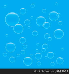 Natural realistic bubble illustration vector design