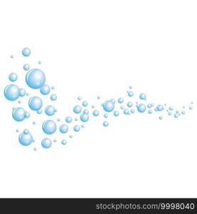 Natural realistic bubble illustration vector design