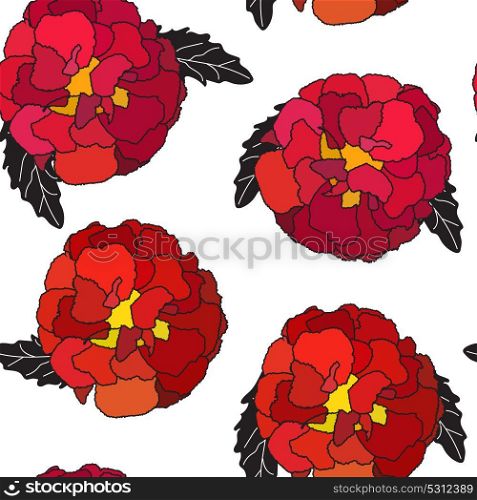 Natural Seamless Pattern Background from Tagetes Flowers Vector Illustration EPS10. Natural Seamless Pattern Background from Tagetes Flowers Vector Illustration