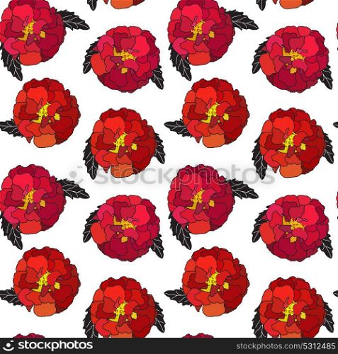 Natural Seamless Pattern Background from Tagetes Flowers Vector Illustration EPS10. Natural Seamless Pattern Background from Tagetes Flowers Vector