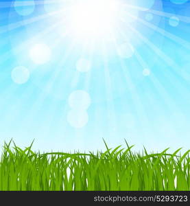 Natural Spring on Background Vector Illustration EPS10. Natural Spring Background Vector Illustration