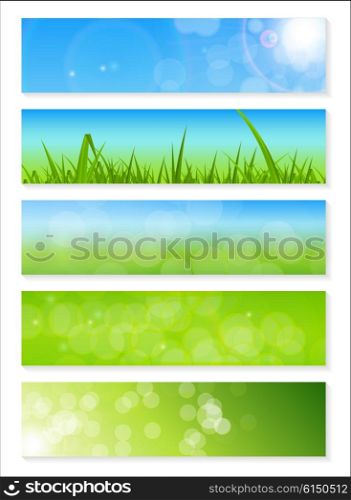 Natural Sunny Backgroundc Banner Vector Illustration EPS10. Natural Sunny Backgroundc Banner Vector Illustration
