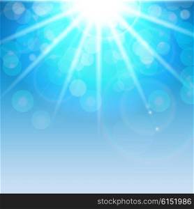 Natural Sunny Blue Background Vector Illustration EPS10. Natural Sunny Background Vector Illustration
