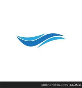 Natural Water wave Logo design vector