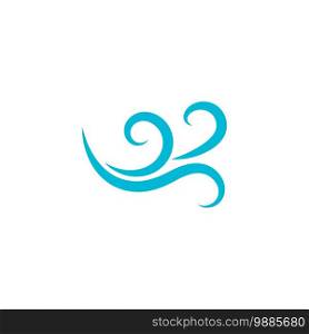 Natural Water wave Logo design vector 