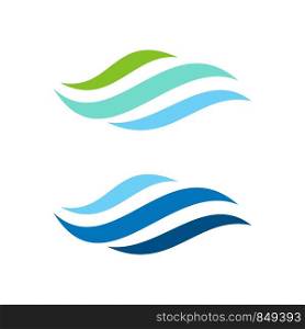 Natural Wave Logo Template Illustration Design. Vector EPS 10.