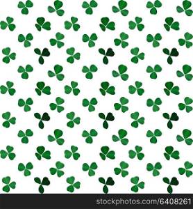 Naturalistic colorful Seamless pattern of green clover. Vector Illustration. EPS10. Naturalistic colorful Seamless pattern of green clover. Vector Illustration.