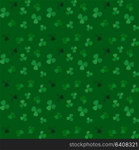 Naturalistic colorful Seamless pattern of green clover. Vector Illustration. EPS10. Naturalistic colorful Seamless pattern of green clover. Vector Illustration.