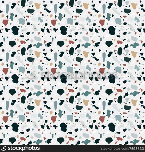 Naturalistic marble floor, with the addition of granite, quartz, glass, calcite, dolomite. Seamless pattern. Vector Illustration. EPS10. Naturalistic marble floor, with the addition of granite, quartz, glass, calcite, dolomite. Seamless pattern. Vector Illustration