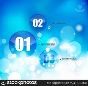 Nature blue sky vector infographic template