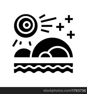 nature boho glyph icon vector. nature boho sign. isolated contour symbol black illustration. nature boho glyph icon vector illustration