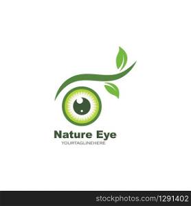 nature eye icon Logo vector Template illustration design