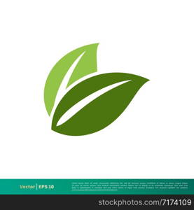 Nature Green Leaf Icon Vector Logo Template Illustration Design EPS 10.