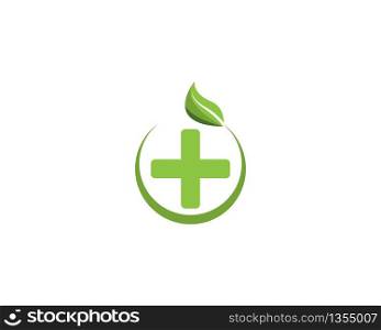 Nature health logo template