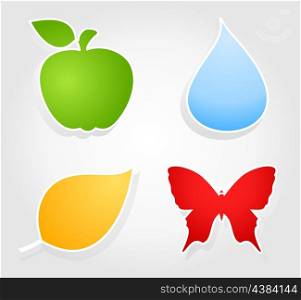 Nature icon. Natural icons for design. A vector illustration