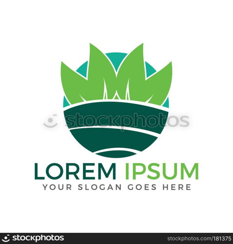 Nature landscape logo design.