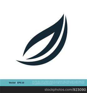 Nature Leaf / Bio Flame Icon Vector Logo Template Illustration Design. Vector EPS 10.