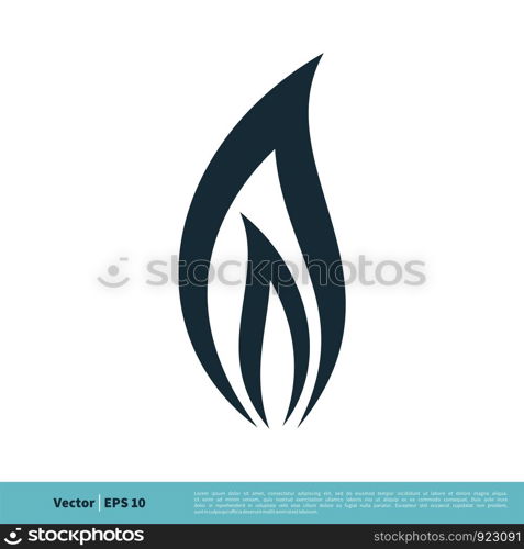 Nature Leaf / Bio Flame Icon Vector Logo Template Illustration Design. Vector EPS 10.