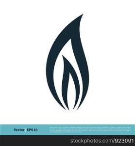 Nature Leaf / Bio Flame Icon Vector Logo Template Illustration Design. Vector EPS 10.