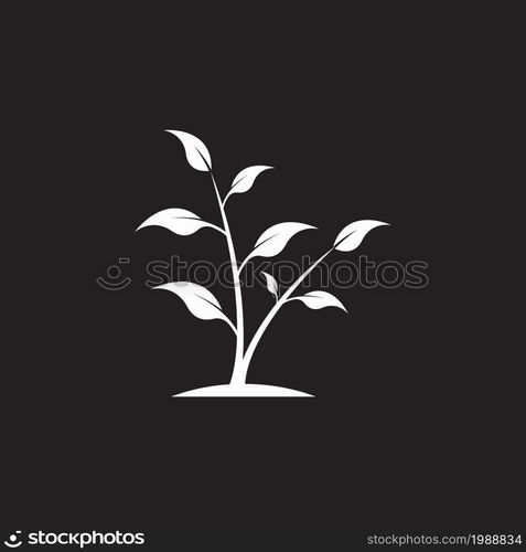 Nature leaf icon and symbol template vector