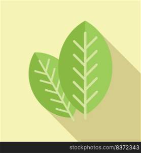 Nature leaf icon flat vector. Save water. Power eco. Nature leaf icon flat vector. Save water