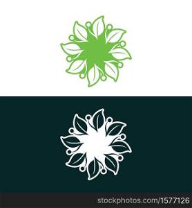 nature leaf logo, environment logo , ecology logo template designs