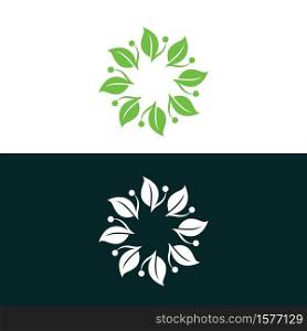 nature leaf logo, environment logo , ecology logo template designs