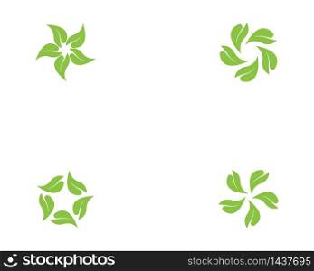Nature leaf logo template