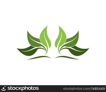 Nature leaf logo vector