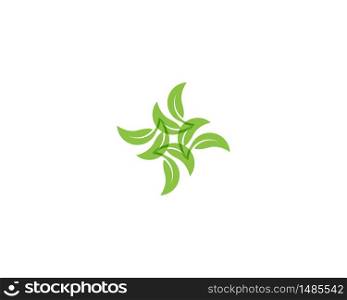 Nature leaf logo vector