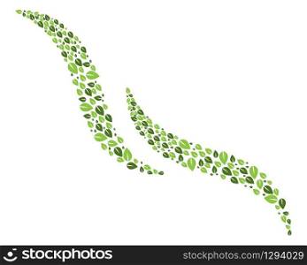 Nature leaf logo vector illustration