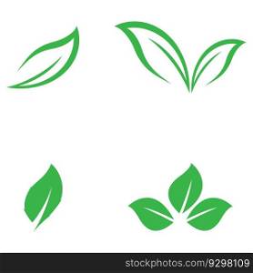 nature leaf simple icon vector illustration template design