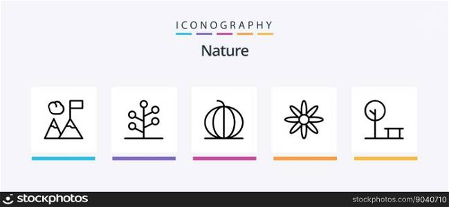 Nature Line 5 Icon Pack Including . tree trees. nature. tree. plant. Creative Icons Design