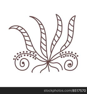 Nature line art Vector elements illustration