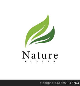 Nature logo vector design template. leaf icon