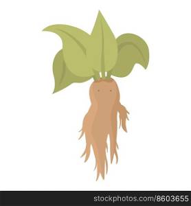 Nature mandrake icon cartoon vector. Green plant. Child garden. Nature mandrake icon cartoon vector. Green plant