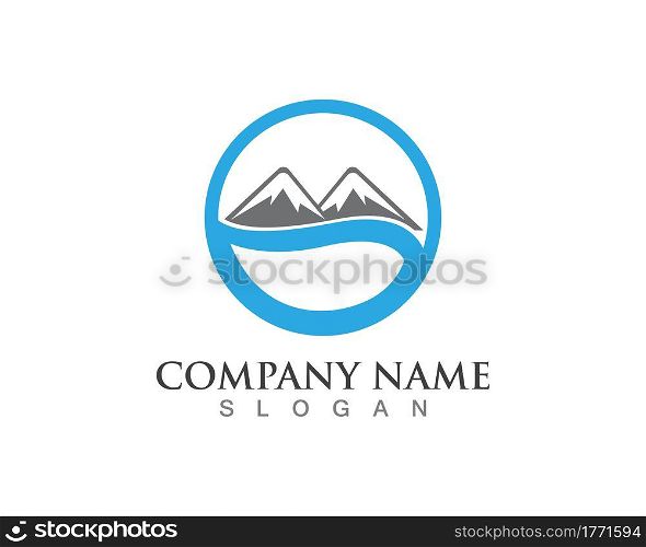 Nature Mountain logos business Template vector icons