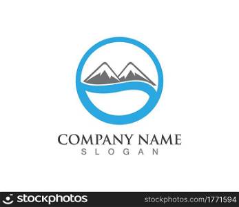 Nature Mountain logos business Template vector icons