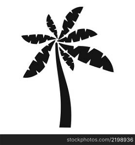 Nature palm icon simple vector. Coconut tree. Summer plant. Nature palm icon simple vector. Coconut tree