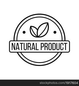 nature product label logo template