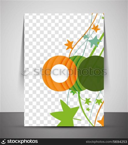 Nature professional corporate flyer print template with place for your photo